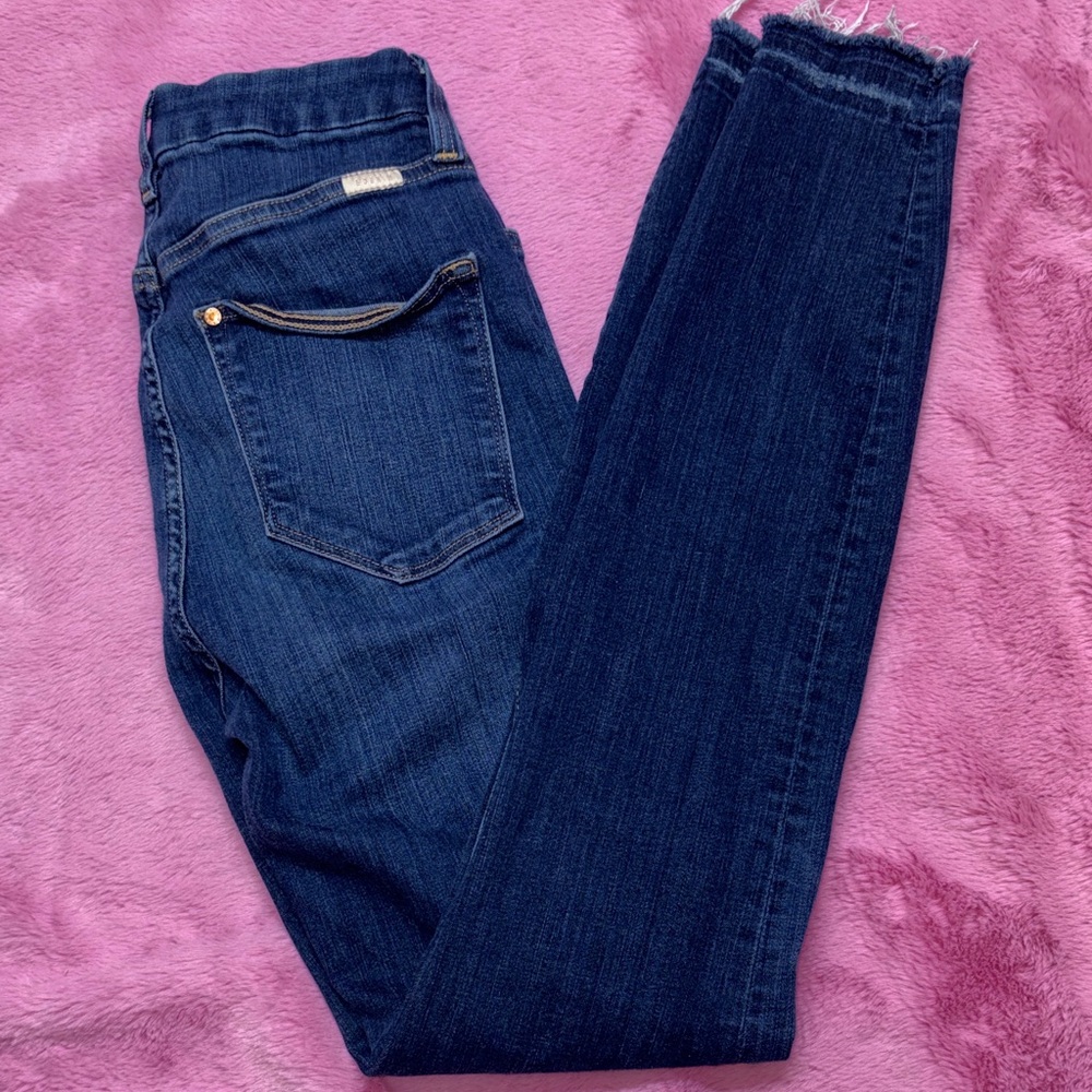 H&M &Denim Super Skinny Ankle Dark Blue Women's Jeans